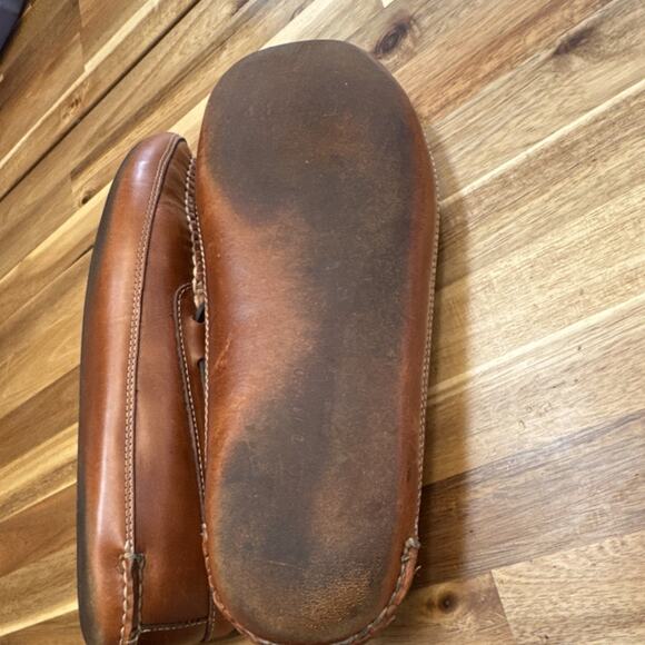 L.L. Bean CLEAN Men’s Brown Leather Moccasin‎ Shoe Model 197690 Size 10 D main image 9